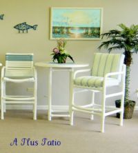 Pvc bar online height chairs